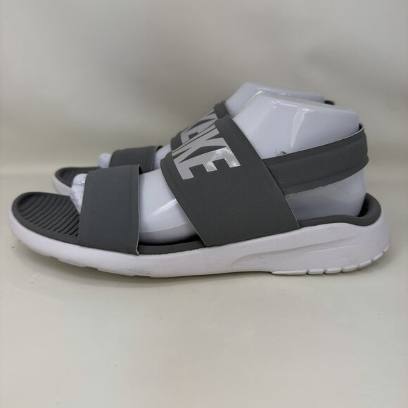 Nike Tanjun Sandals Gray White Women's Size 10 - Picture 2 of 7